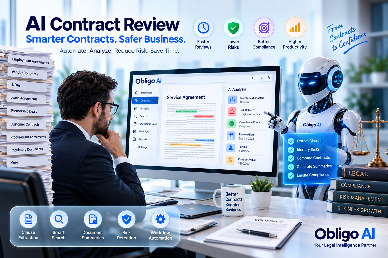 How AI Contract Review Software Reduces Legal Risks and Saves Time